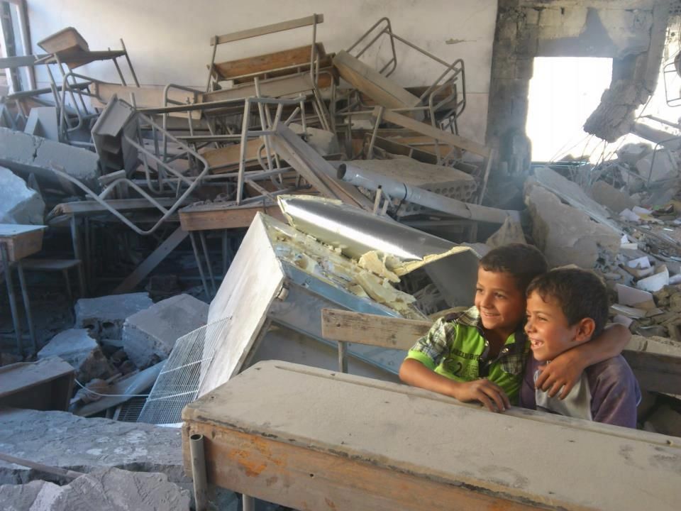 على أعتاب الامتحانات المدرسية  ثلاثة آلاف مدرسة &laquo;مدمرة&raquo;.. وقذائف &laquo;الهاون&raquo; تترصد الباقي