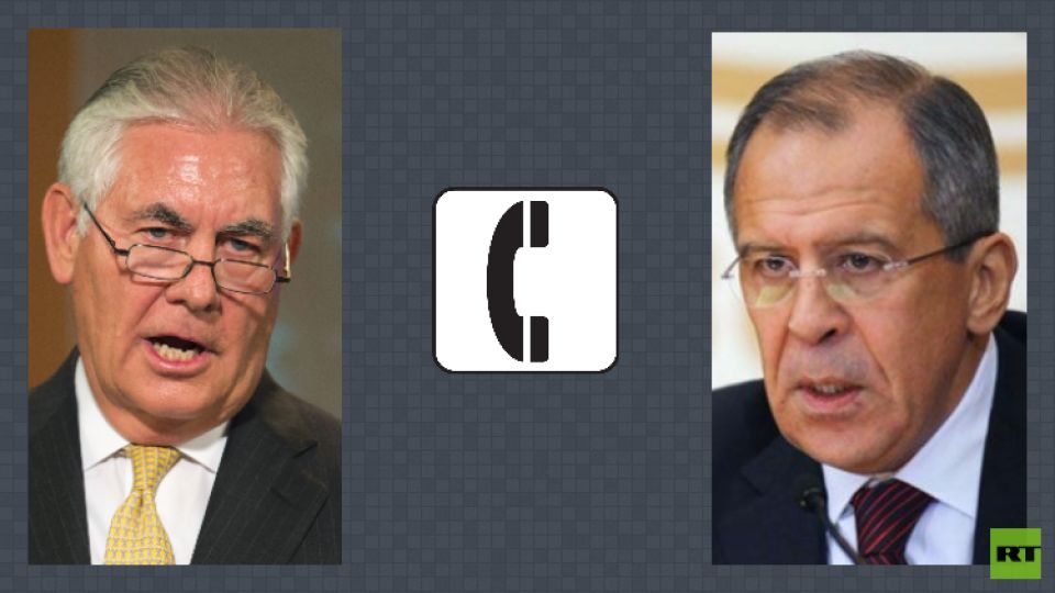 لافروف وتيرلسون يبحثان هاتفيا الأزمة السورية ومؤتمر سوتشي