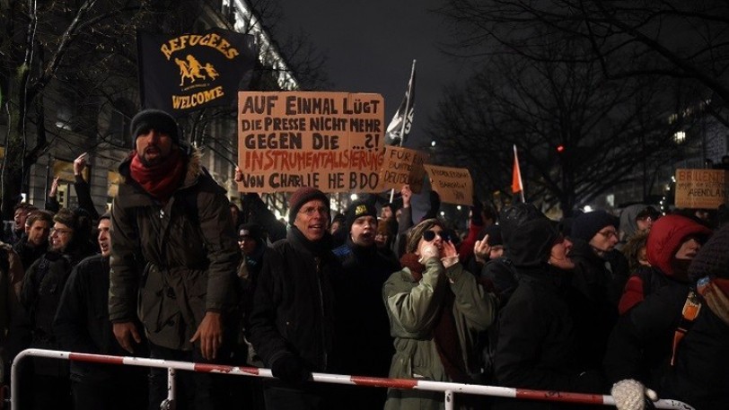 حوالي 100 ألف في شوارع ألمانيا يتظاهرون ضد حركة معادية للإسلام