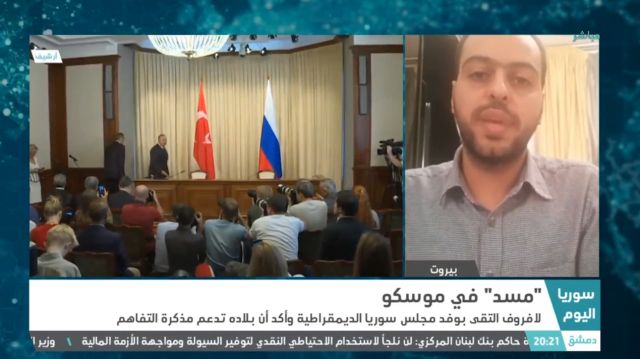 لقاء أمين حزب الإرادة الشعبية، مهند دليقان، مع قناة «سوريا»