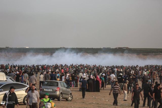 مسيرات العودة تتواصل: شهيد و109 مصاب يوم أمس