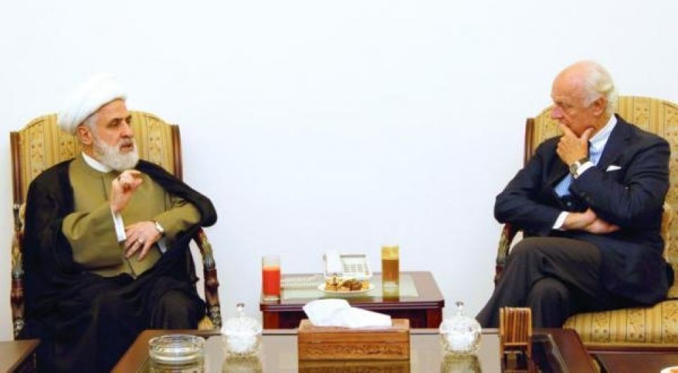 دي ميستورا وحزب الله: الحل في سورية سياسي..