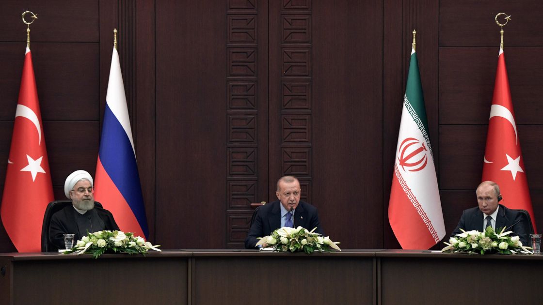 بيان رئاسي مشترك من إيران وروسيا و تركيا