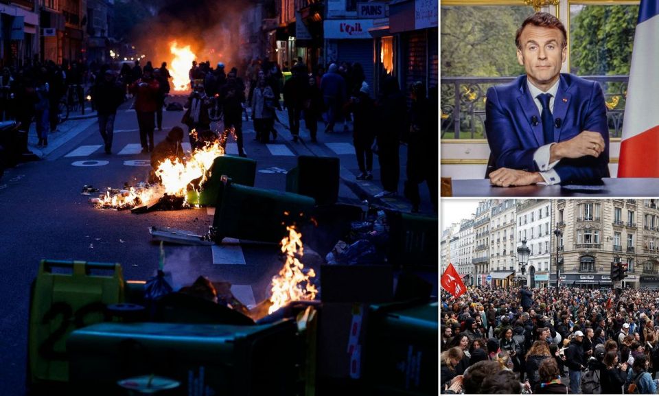 تظاهر آلاف الفرنسيين الغاضبين في عدة مدن بعد خطابٍ لماكرون