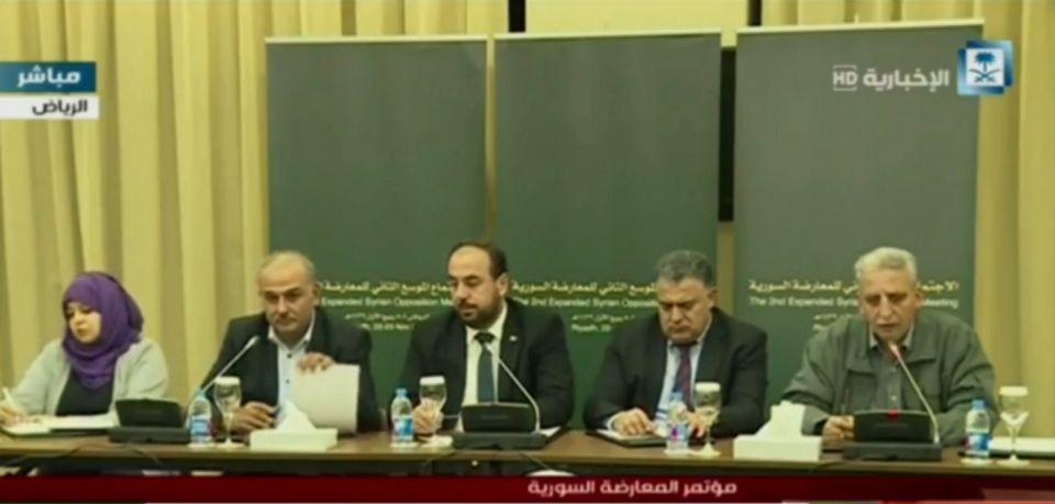 المؤتمر الصحفي للمعارضة السورية في الرياض 24/11/2017