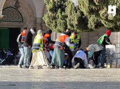 "إسرائيل" تواصل اعتداءاتها في القدس والأقصى وتستنفر شرطتها في الداخل المحتل
