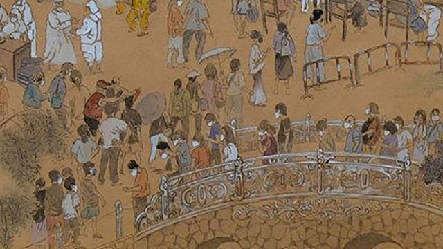 لوحات الكفاح ضد الوباء