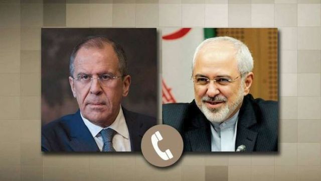 لافروف يبحث مع ظريف التسوية السورية وقمة قزوين