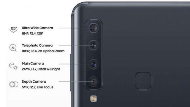 سامسونغ تطلق هاتفاً بـ 4 كاميرات خلفية