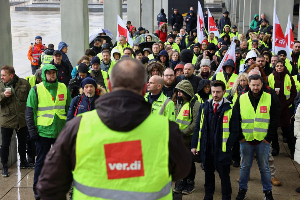 ألمانيا: إضراب لعمال الطيران وإلغاء أكثر من 1000 رحلة