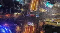 حوالي 200 ألف متظاهر "إسرائيلي" ضد حكومة نتنياهو مساء اليوم