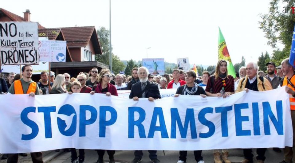 ألمانيا: احتجاجات تطالب بإغلاق قاعدة &quot;رامشتاين&quot; الأمريكية