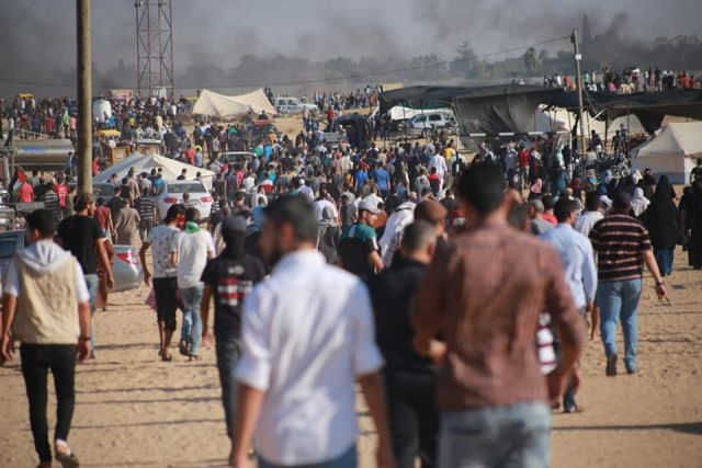 تواصل مسيرات العودة في القطاع