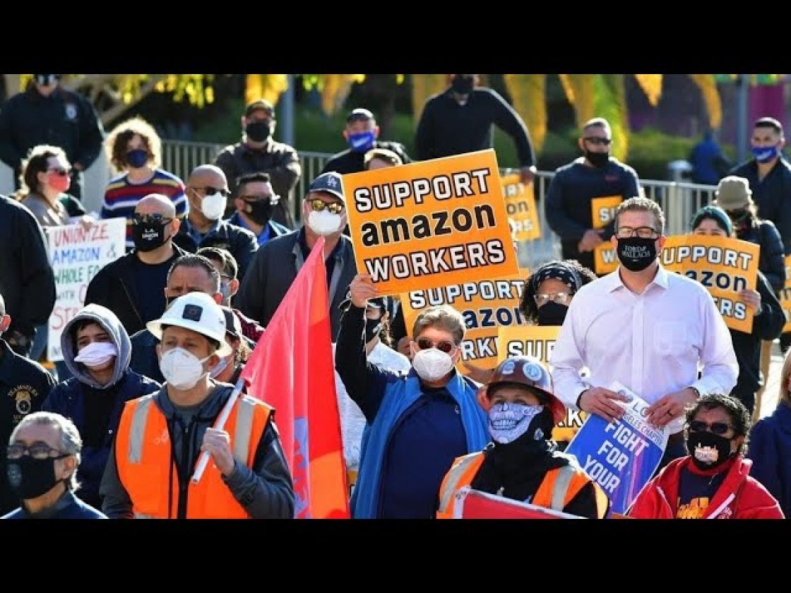 معركة في مخازن شركة أمازون لتشكيل نقابة عمالية