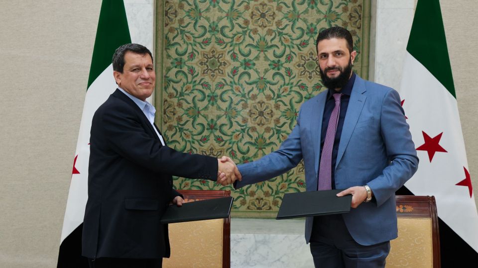 النص الكامل لاتفاق وقف إطلاق النار الذي وقعه الشرع وعبدي اليوم