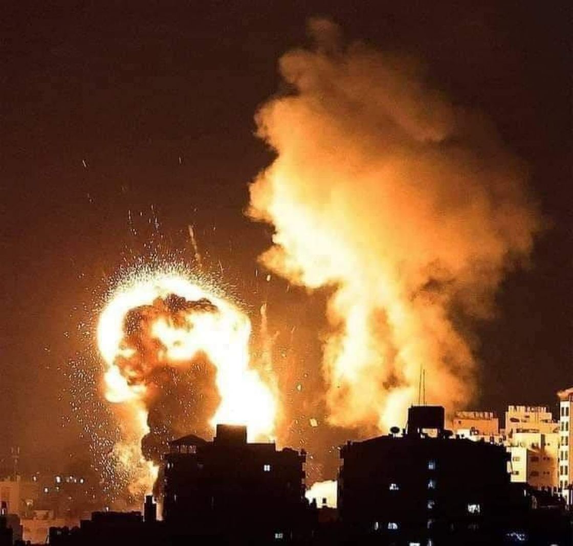 جيش الاحتلال أطلق 450 صاروخاً على غزة خلال 40 دقيقة ليلة أمس