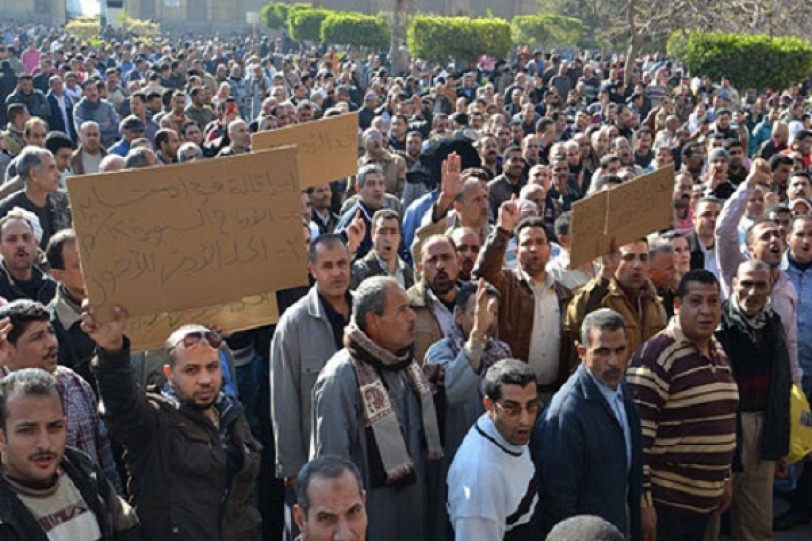 إضراب شركة مصر المحلة