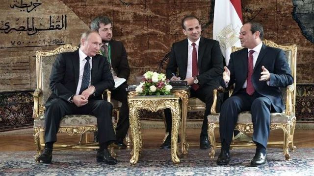 بوتين: اتفقنا مع القاهرة على تعزيز التنسيق بشأن التسوية السورية