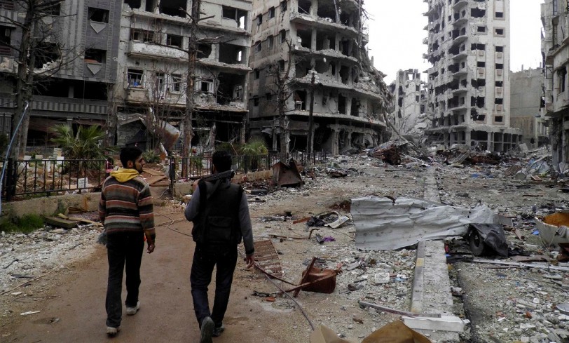 المسلحون ينسحبون من حمص تنفيذا لاتفاق مع الحكومة السورية بإشراف أممي