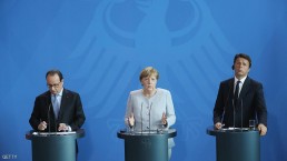 زعماء فرنسا وألمانيا وإيطاليا