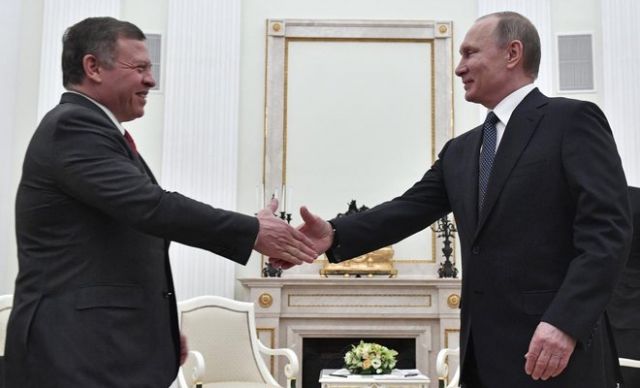 العاهل الأردني يؤكد على دور روسيا في حل الأزمة السورية