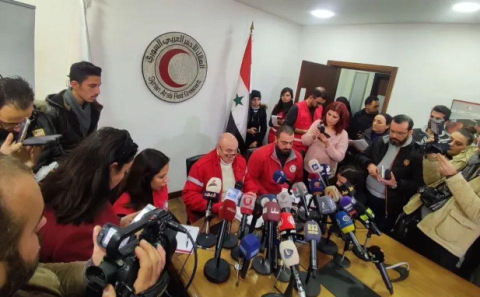 الهلال الأحمر يطالب برفع الحصار والعقوبات الغربية لمواجهة تداعيات الزلزال
