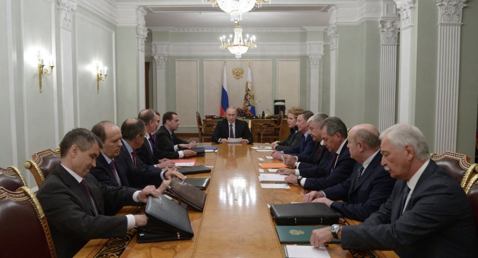 مجلس الأمن الروسي يبحث الوضع في سورية