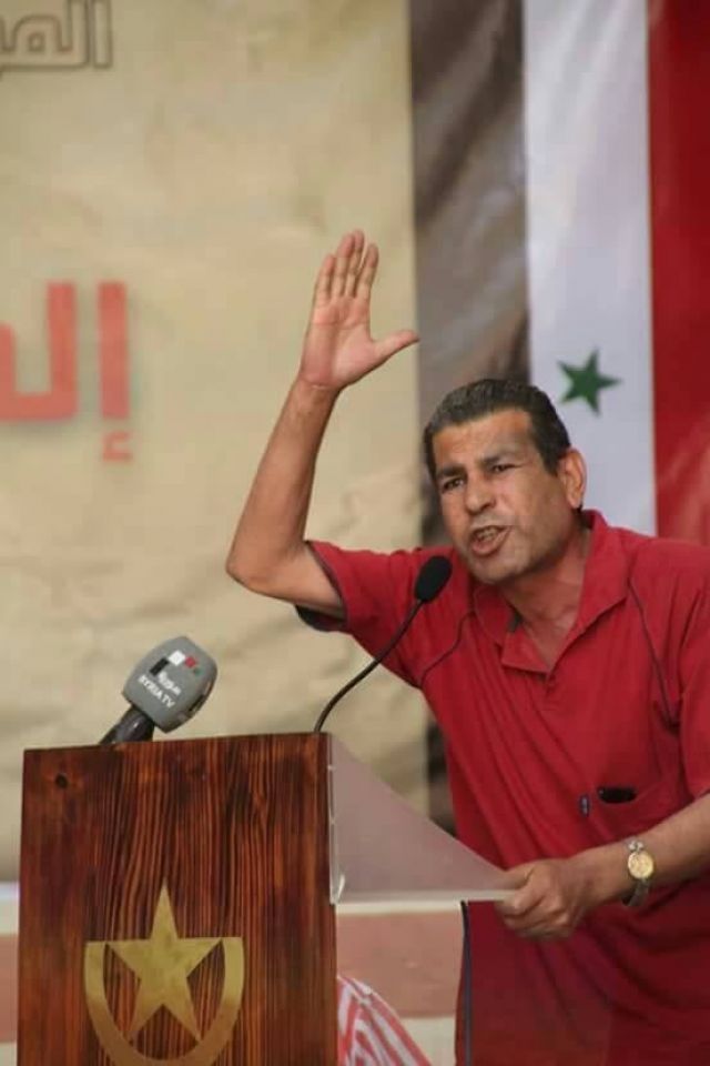 الإرادة الشعبية ينعى الرفيق فاضل حسون