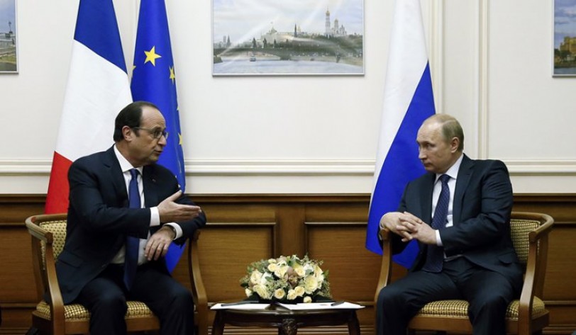 رئيسا روسيا وفرنسا يناقشان الوضع في الشرق الأوسط