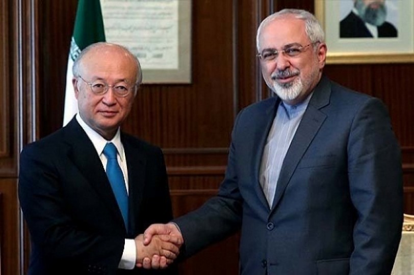 أمانو يبحث مع ظريف تنفيذ «خارطة الطريق» بشأن برنامج إيران النووي