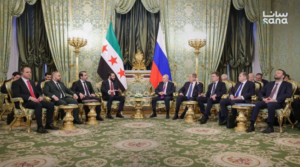 الشرع يشيد بالدور الروسي في وحدة واستقرار سوريا والإقليم بأكمله