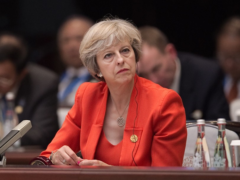 رئيسة الوزراء البريطانية، تيريزا ماي