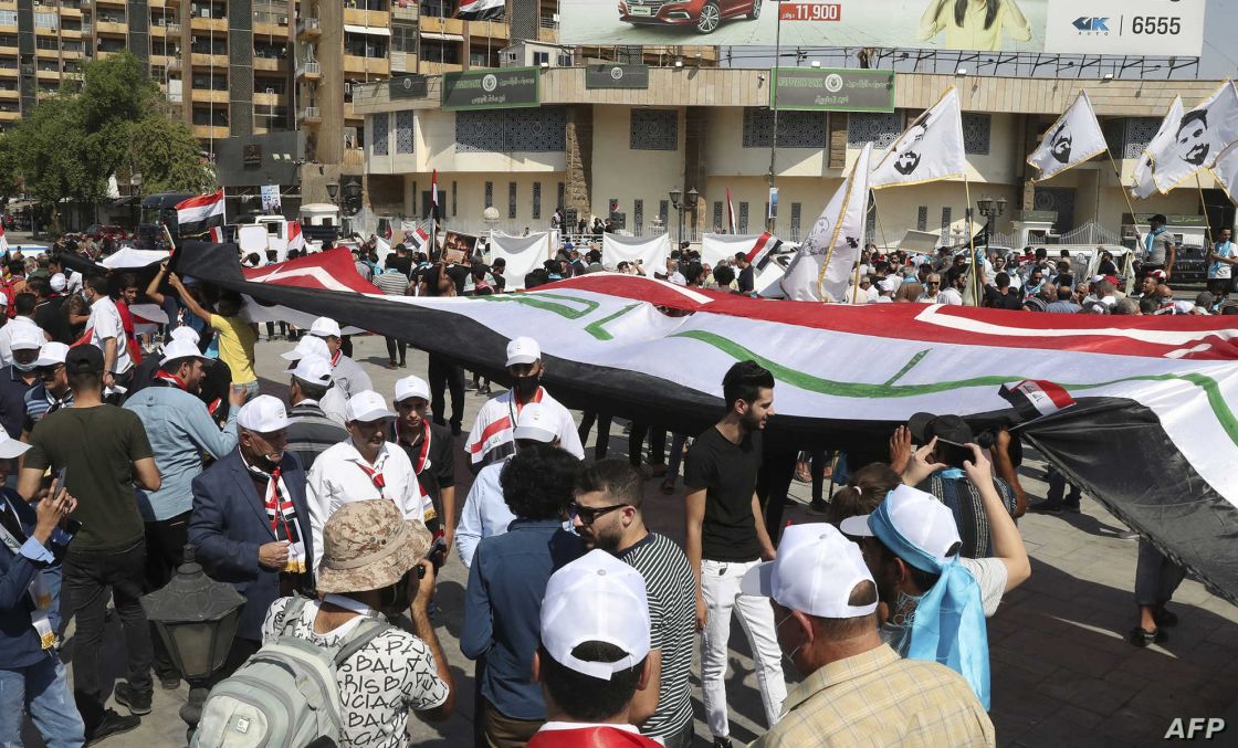 العراقيون يحيون الذكرى الثالثة لانتفاضة تشرين وسط توترات كبيرة