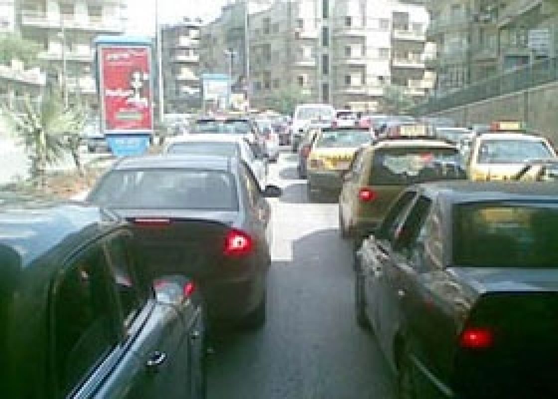 أزمة مرور خانقة في مدينة دمشق