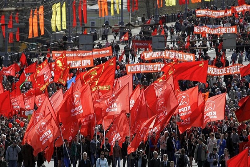 مسيرات حاشدة في موسكو احتفاء بعيد العمال