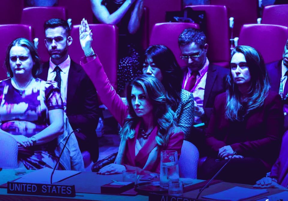 واشنطن تستعمل الفيتو السادس لها في مجلس الأمن لدعم &laquo;إسرائيل&raquo; في مواصلة حرب الإبادة