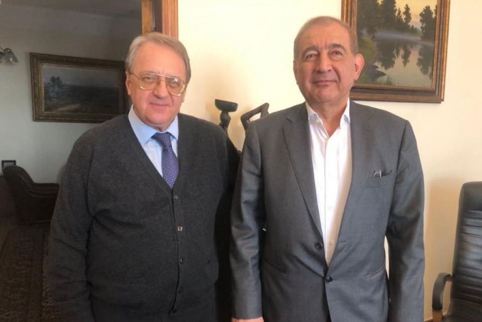 بيان الخارجية الروسية حول لقاء بوغدانوف وجميل