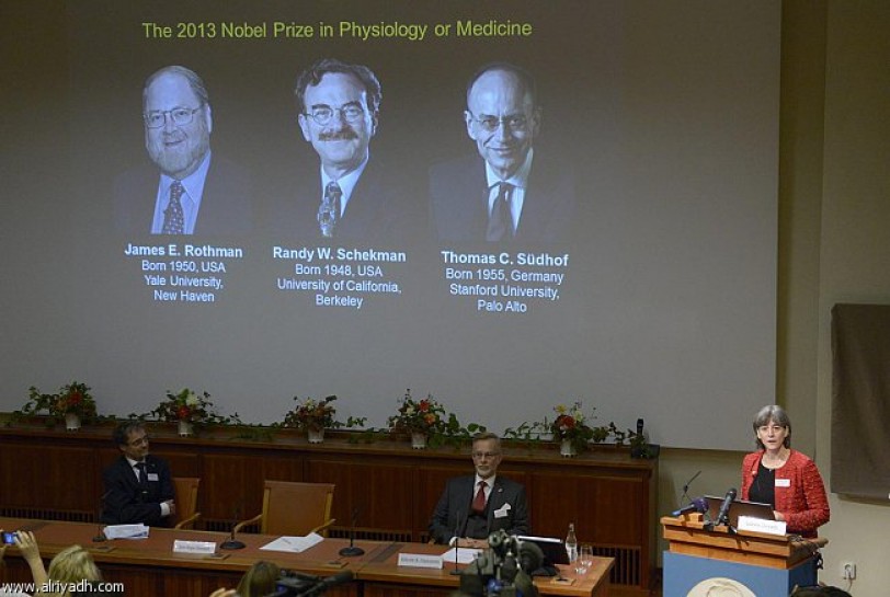 منح جائزة نوبل في الطب لـ جيمس روثمان ورندي شيكمان وتوماس سودهوف