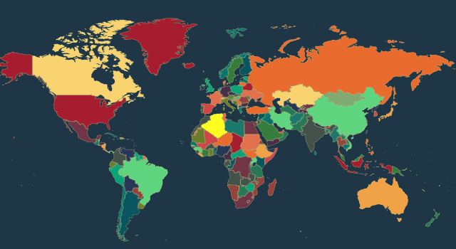 يتيح الموقع للمستخدمين الاستماع إلى اسم دولة معينة بمختلف اللغات أو اللهجات إلى جانب النشيد الخاص بها