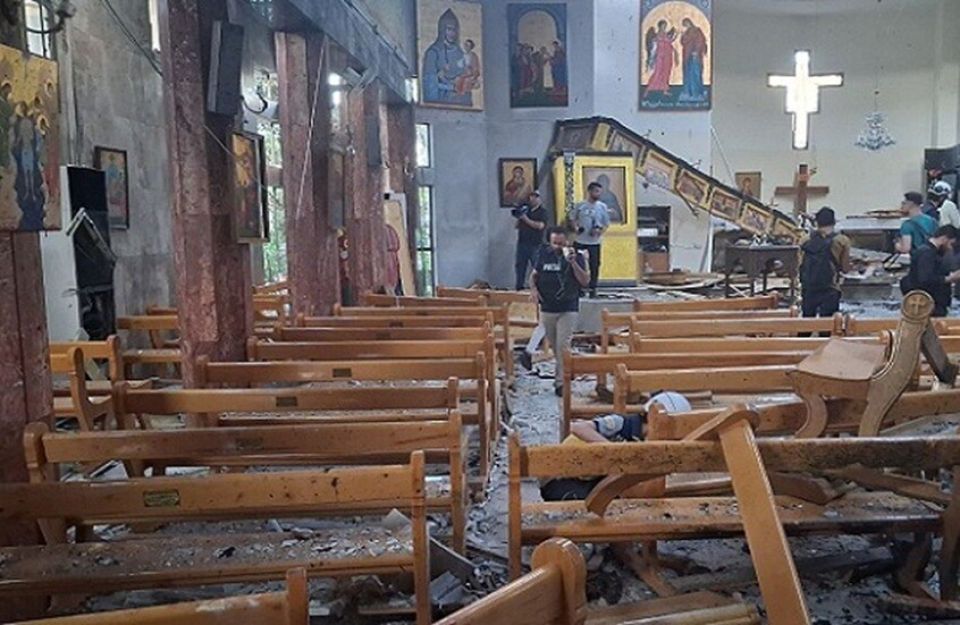 بطريركية أنطاكية تستنكر التفجير الإرهابي وتدعو السلطة لتحمل مسؤولية حماية جميع المواطنين
