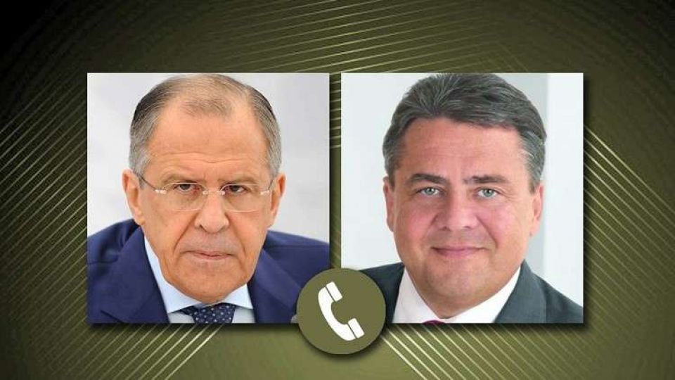 لافروف يطلع نظيره الألماني على الخطوات الروسية لحل القضايا الإنسانية في الغوطة الشرقية