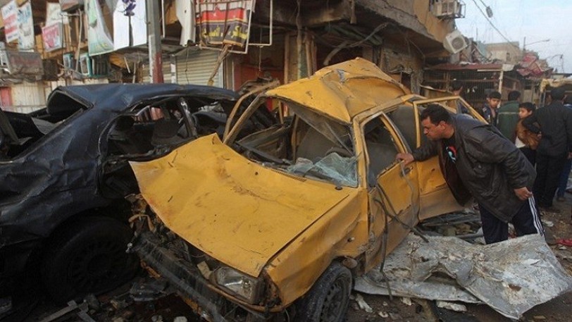 مقتل 7 من الشرطة بتفجير انتحاري شمالي بغداد