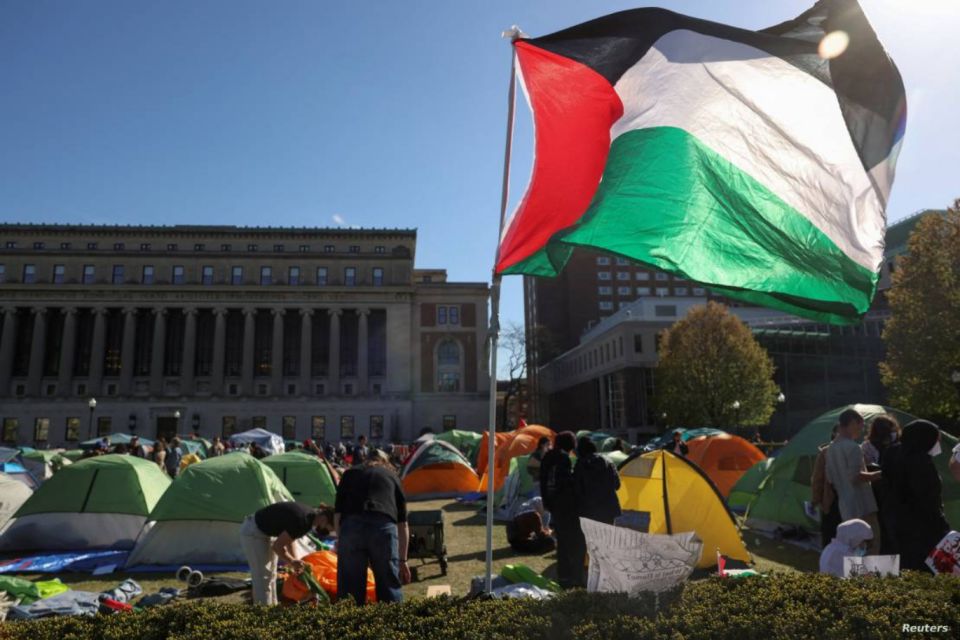 جامعة كولومبيا تعلق دراسة 65 طالباً بعد احتجاجات داعمة لفلسطين