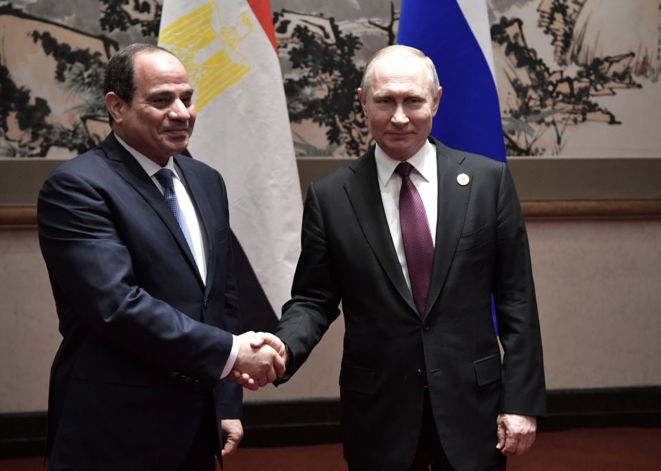 بوتين والسيسي يبحثان التعاون بين بلديهما