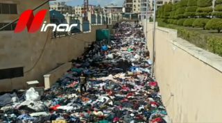 حلب: حريق بمستودع ألبسة إغاثية بالحمدانية ولا معلومات عن السبب