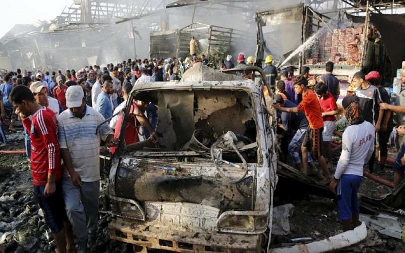ارتفاع حصيلة الهجوم الإرهابي في بغداد إلى 84 قتيلاً وجريحاً