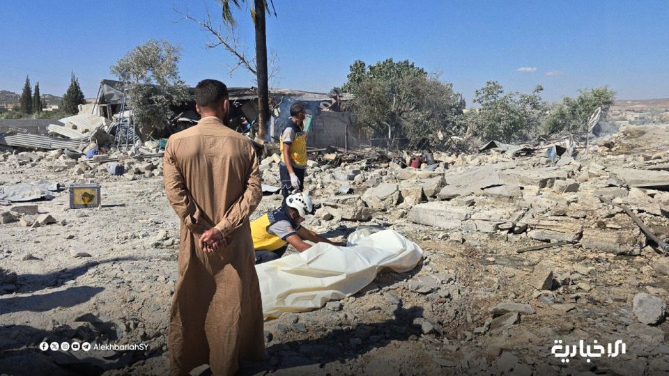 مراسل الإخبارية بحماة: الانفجار ليس بسبب صهريج بل خطأ بشري بالتعامل مع ذخائر