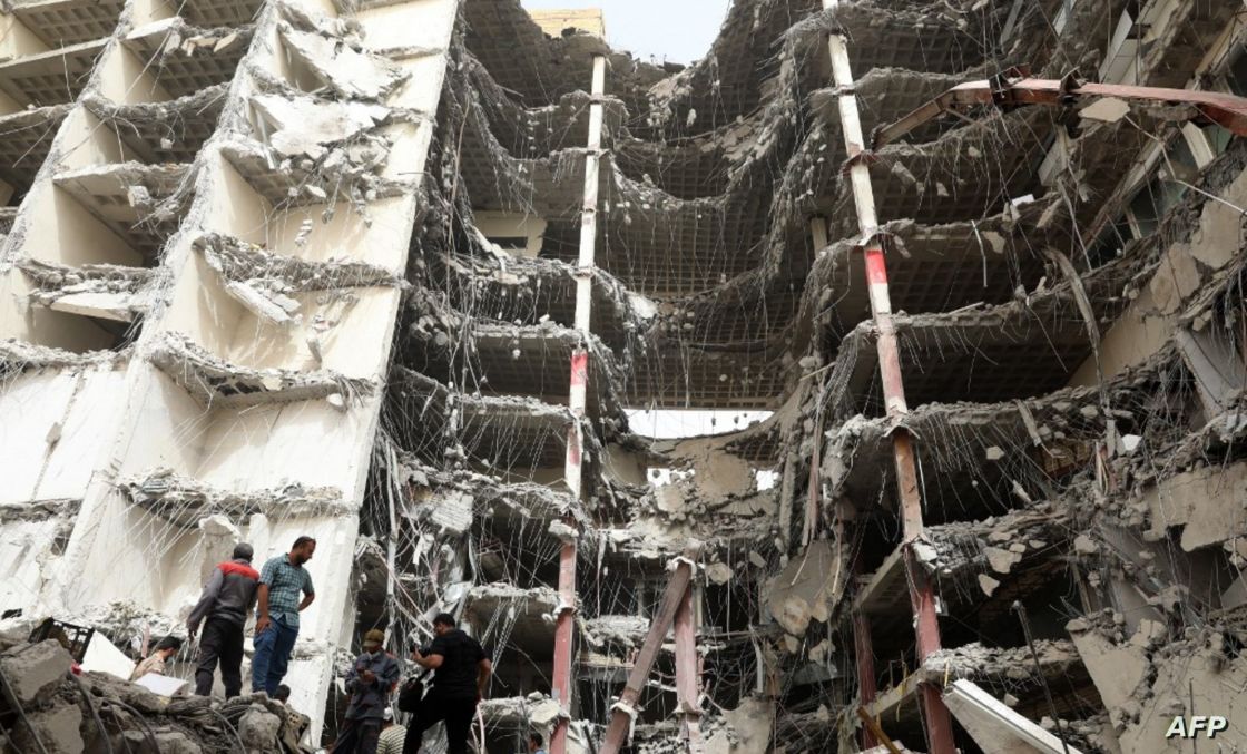 إيران: ارتفاع عدد قتلى انهيار مبنى متروبول إلى 34