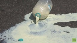 بالحليب.. مزارعو بلغاريا يحتجون على عقوبات أوروبا ضد روسيا