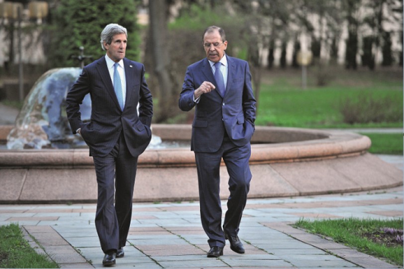 لافروف وكيري يبحثان الخميس في باريس الأزمتين الأوكرانية والسورية